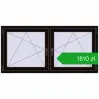 Ustalenie cen Okna skrzydłowe 1620x785 mm REHAU ENERGY-SAVING SYNEGO MD BLACK_BROWN dwustronny. Cena: 1809,91 zł