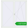 Pricing Tilt-and-Turn 2120x2300 mm REHAU ENERGY-SAVING SYNEGO MD RAL 9016 Traffic white two-sided. Price: 1 026.64 EUR