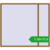 Pricing Tilt-and-Turn 2600x2300 mm REHAU OPTIMUM EURO-DESIGN 70 GOLDEN OAK two-sided. Price: 5 083.71 PLN