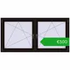 Pricing Tilt-and-Turn 1815x905 mm REHAU ENERGY-SAVING SYNEGO MD BLACK_BROWN two-sided. Price: 499,80 €