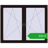 Ustalenie cen Okna skrzydłowe 1755x1415 mm REHAU ENERGY-SAVING SYNEGO MD BLACK_BROWN dwustronny. Cena: 625,66 €