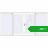 Ustalenie cen Okna skrzydłowe 2800x1400 mm REHAU ENERGY-SAVING SYNEGO MD RAL 9016 Traffic white dwustronny. Cena: 984,80 €