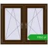Pricing Tilt-and-Turn 1065x920 mm REHAU ENERGY-SAVING SYNEGO MD DARK_OAK two-sided. Price: 1949,56 zł