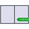 Pricing Tilt-and-Turn 2300x1500 mm REHAU OPTIMUM EURO-DESIGN 70 ANTHRACITE_GREY_STRUKTURAL two-sided. Price: 2 230.49 PLN
