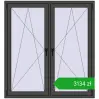 Ustalenie cen Okna skrzydłowe 1395x1505 mm REHAU ENERGY-SAVING SYNEGO MD BASALT_GREY dwustronny. Cena: 3133,96 zł