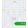 Ustalenie cen Okna skrzydłowe 1250x1450 mm KORSA OPTIMUM REHAU EURO 70. Cena: 470,56 €