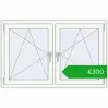 Ustalenie cen Okna skrzydłowe 1335x845 mm REHAU ENERGY-SAVING SYNEGO MD RAL 9016 Traffic white dwustronny. Cena: 299,63 €