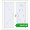Pricing Tilt-and-Turn 1300x1500 mm REHAU OPTIMUM EURO-DESIGN 70 RAL 9016 Traffic white two-sided. Price: 447.83 EUR