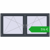 Ustalenie cen Okna skrzydłowe 1770x845 mm REHAU ENERGY-SAVING SYNEGO MD ANTHRACITE_GREY_STRUKTURAL dwustronny. Cena: 516,05 €