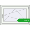 Pricing Tilt-and-Turn 900x600 mm REHAU OPTIMUM EURO-DESIGN 70 RAL 9016 Traffic white two-sided. Price: 513,86 zł