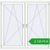 Pricing Tilt-and-Turn 1550x1500 mm REHAU OPTIMUM EURO-DESIGN 70 RAL 9016 Traffic white two-sided. Price: 2 119.54 PLN
