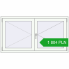 Pricing Tilt-and-Turn 1500x800 mm REHAU ENERGY-SAVING SYNEGO MD RAL 9016 Traffic white two-sided. Price: 1 803.53 PLN