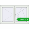 Pricing Tilt-and-Turn 1400x900 mm REHAU ENERGY-SAVING SYNEGO MD RAL 9016 Traffic white two-sided. Price: 1 868.13 PLN