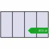 Pricing Tilt-and-Turn 4200x2300 mm REHAU OPTIMUM EURO-DESIGN 70 BLACK_COOL_110L-2 two-sided. Price: 8130,55 zł