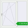 Pricing Tilt-and-Turn 1300x1300 mm REHAU OPTIMUM EURO-DESIGN 70 RAL 9016 Traffic white two-sided. Price: 1 310.2 PLN