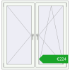 Ustalenie cen Okna skrzydłowe 1350x1400 mm EPSILON OPTIMA RAL 9016 Traffic white dwustronny. Cena: 224,11 €