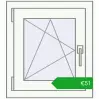 Ustalenie cen Okna skrzydłowe 500x560 mm EPSILON OPTIMA RAL 9016 Traffic white dwustronny. Cena: 50,77 €