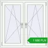 Pricing Tilt-and-Turn 1100x1100 mm REHAU OPTIMUM EURO-DESIGN 70 RAL 9016 Traffic white two-sided. Price: 1 686.2 PLN