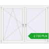Pricing Tilt-and-Turn 1800x1400 mm REHAU ENERGY-SAVING SYNEGO MD RAL 9016 Traffic white two-sided. Price: 2 734.69 PLN