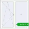 Pricing Tilt-and-Turn 2000x2020 mm REHAU OPTIMUM EURO-DESIGN 70 RAL 9016 Traffic white two-sided. Price: 3 407.19 PLN