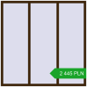 Pricing Tilt-and-Turn 1800x1800 mm REHAU OPTIMUM EURO-DESIGN 70 DARK_OAK two-sided. Price: 2 444.64 PLN