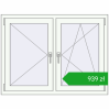 Pricing Tilt-and-Turn 1200x900 mm REHAU OPTIMUM EURO-DESIGN 70 RAL 9016 Traffic white two-sided. Price: 938,64 zł