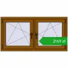 Pricing Tilt-and-Turn 1305x665 mm REHAU ENERGY-SAVING SYNEGO MD GOLDEN OAK two-sided. Price: 2168,51 zł
