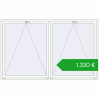 Ustalenie cen Okna skrzydłowe 2425x1500 mm KORSA ENERGY-SAVING REHAU SYNEGO MD. Cena: 1329,78 €