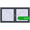 Ustalenie cen Okna skrzydłowe 1770x920 mm REHAU ENERGY-SAVING SYNEGO MD ANTHRACITE_GREY_STRUKTURAL dwustronny. Cena: 544,91 €