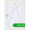 Pricing Tilt-and-Turn 760x1120 mm REHAU BRILLANT DESIGN RAL 9016 Traffic white two-sided. Price: 237.83 EUR