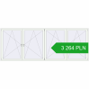 Pricing Tilt-and-Turn 4000x1500 mm REHAU OPTIMUM EURO-DESIGN 70 RAL 9016 Traffic white two-sided. Price: 3 264.46 PLN