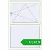 Pricing Tilt-and-Turn 1000x1500 mm REHAU OPTIMUM EURO-DESIGN 70 RAL 9016 Traffic white two-sided. Price: 1 177.79 PLN