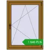 Pricing Tilt-and-Turn 850x1150 mm REHAU ENERGY-SAVING SYNEGO MD LIGHT_OAK two-sided. Price: 1 645.82 PLN