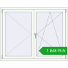 Pricing Tilt-and-Turn 1500x1200 mm REHAU ENERGY-SAVING SYNEGO MD RAL 9016 Traffic white two-sided. Price: 1 848.3 PLN