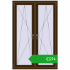 Pricing Tilt-and-Turn 1050x1595 mm REHAU ENERGY-SAVING SYNEGO MD DARK_OAK two-sided. Price: 594,29 €