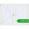 Pricing Tilt-and-Turn 1600x1200 mm REHAU OPTIMUM EURO-DESIGN 70 ANTHRACITE_GREY_STRUKTURAL external. Price: 2 061.98 PLN