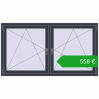 Pricing Tilt-and-Turn 1770x965 mm REHAU ENERGY-SAVING SYNEGO MD ANTHRACITE_GREY_STRUKTURAL two-sided. Price: 558,10 €
