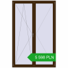 Pricing Tilt-and-Turn 1500x2300 mm REHAU ENERGY-SAVING SYNEGO MD DARK_OAK two-sided. Price: 5 598.46 PLN