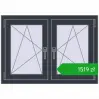 Pricing Tilt-and-Turn 1005x710 mm REHAU ENERGY-SAVING SYNEGO MD ANTHRACITE_GREY_STRUKTURAL two-sided. Price: 1519,06 zł