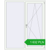 Pricing Tilt-and-Turn 1400x1700 mm REHAU OPTIMUM EURO-DESIGN 70 RAL 9016 Traffic white two-sided. Price: 1 632.35 PLN