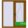 Ustalenie cen Okna skrzydłowe 1050x1200 mm CLASICTHERM 70 GOLDEN OAK dwustronny. Cena: 1338,79 zł