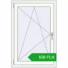 Pricing Tilt-and-Turn 740x1100 mm REHAU OPTIMUM EURO-DESIGN 70 RAL 9016 Traffic white two-sided. Price: 835.9 PLN