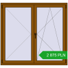 Pricing Tilt-and-Turn 1500x1400 mm REHAU OPTIMUM EURO-DESIGN 70 GOLDEN OAK two-sided. Price: 2 875.12 PLN