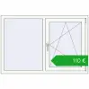 Ustalenie cen Okna skrzydłowe 1350x900 mm EPSILON OPTIMA RAL 9016 Traffic white dwustronny. Cena: 109,60 €