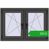 Ustalenie cen Okna skrzydłowe 1065x725 mm REHAU ENERGY-SAVING SYNEGO MD BASALT_GREY dwustronny. Cena: 331,50 €
