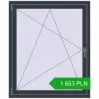 Pricing Tilt-and-Turn 1050x1250 mm REHAU OPTIMUM EURO-DESIGN 70 ANTHRACITE_GREY_STRUKTURAL two-sided. Price: 1 652.98 PLN