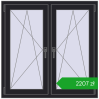 Ustalenie cen Okna skrzydłowe 1095x1100 mm REHAU ENERGY-SAVING SYNEGO MD BLACK_ULTI-MATT dwustronny. Cena: 2206,99 zł