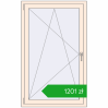 Pricing Tilt-and-Turn 895x1449 mm REHAU OPTIMUM EURO-DESIGN 70 CREAME_WHITE_50L-2 two-sided. Price: 1200,75 zł