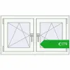 Pricing Tilt-and-Turn 990x560 mm REHAU OPTIMUM EURO-DESIGN 70 DARK_OAK external. Price: 178,55 €
