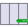 Ustalenie cen Okna skrzydłowe 2400x1900 mm EPSILON OPTIMA ANTHRACITE_GREY_STRUKTURAL dwustronny. Cena: 554,40 €